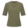 Mi Piace - T Shirt V Neck - Olive