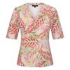Mi Piace - T Shirt V Neck Pencil Branches Print - Kit