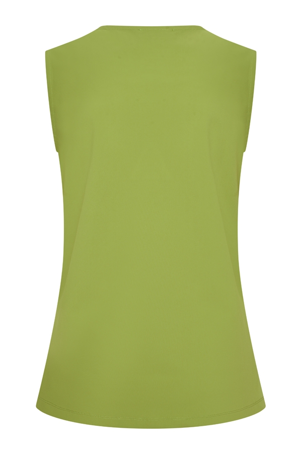 Mi Piace - Top Mouwloos - Turtle Green