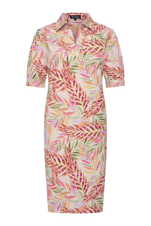 Mi Piace - Polo Dress Pencil Branches Print - Kit