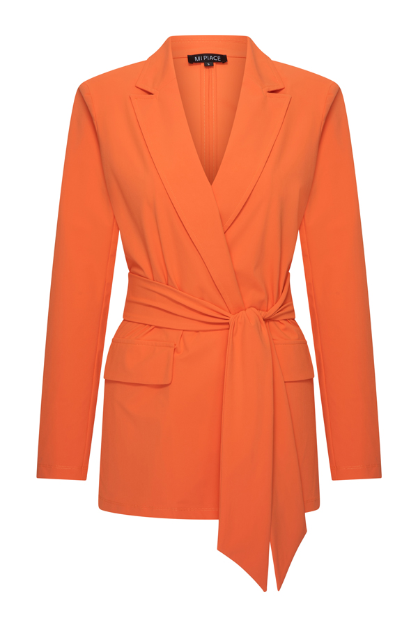 Mi Piace - Blazer Belted - Orange