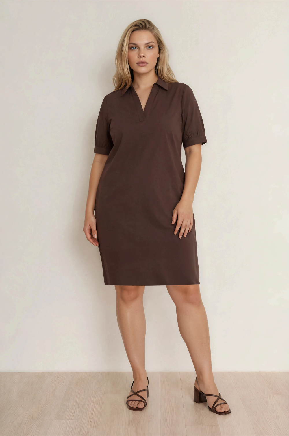 Mi Piace - Polo Dress - Espresso