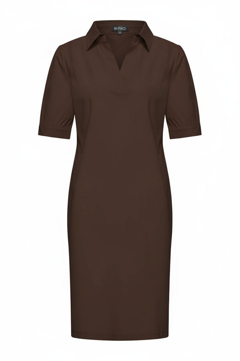 Mi Piace - Polo Dress - Espresso