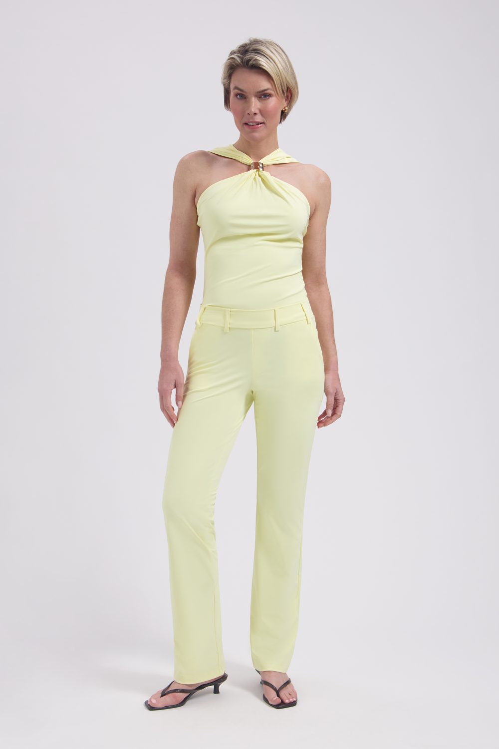 Lady Day - Poppy Flared Travel - Butter yellow