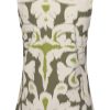 Mi Piace - Top Ikat Ornaments Print - Olive