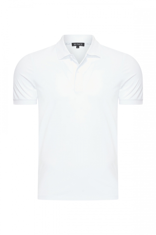 Mi Piace Heren - Men Polo Shirt - White