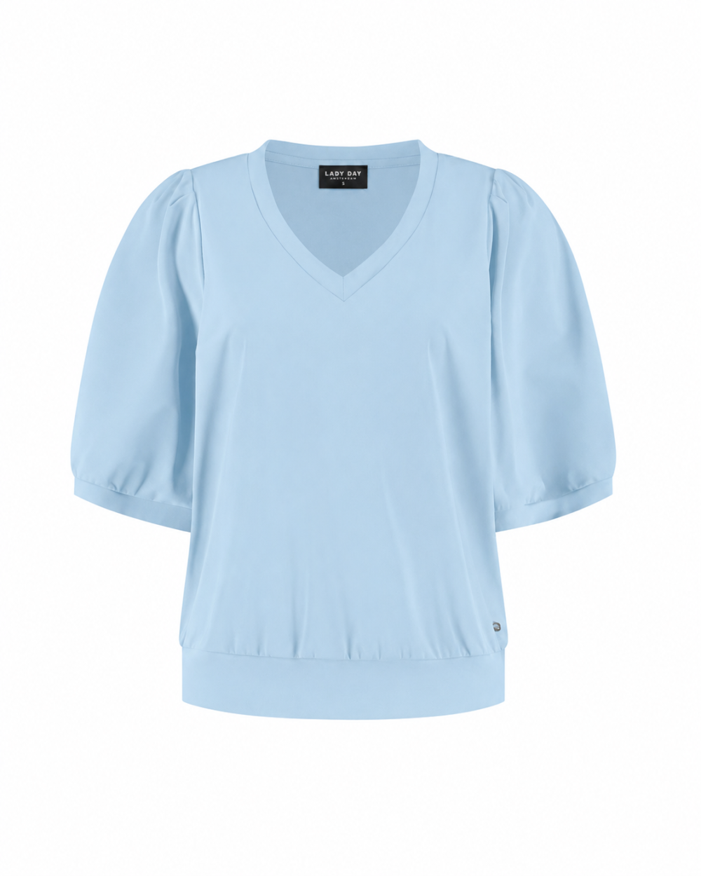 Lady Day - Amie-V Travelstof Top - Baby blue