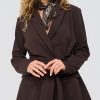 Mi Piace - Blazer Belted - Espresso | Morgen in huis!