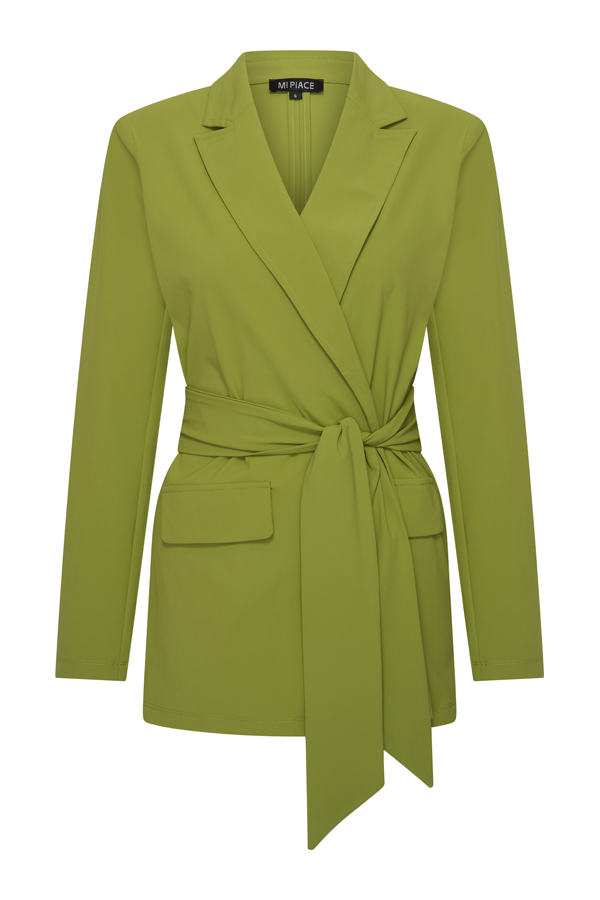 Mi Piace - Blazer Belted - Turtle Green | Morgen in huis!