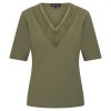 Mi Piace - T Shirt Lace - Olive | Morgen in huis!