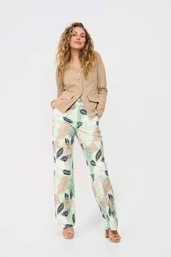 Mi Piace - Broek Straight - Botanical Print | Morgen in huis!