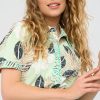 Mi Piace - Dress Short Sleeves Botanical Print - Pistachio Print | Morgen in huis!
