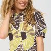 Mi Piace - Blouse Puff Desert Anemone Print - Sweat Pea