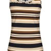 Mi Piace - Hemd - Summer Stripe Print Black