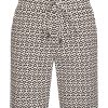 Mi Piace - Bermuda Shorts - Minimal Print Espresso