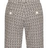 Mi Piace - Bermuda Shorts - Minimal Print Espresso
