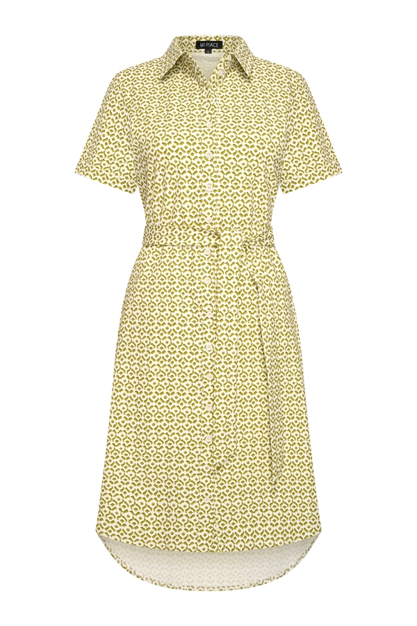 Mi Piace - Dress Short Sleeves Mimimal Print - Sweet Pea