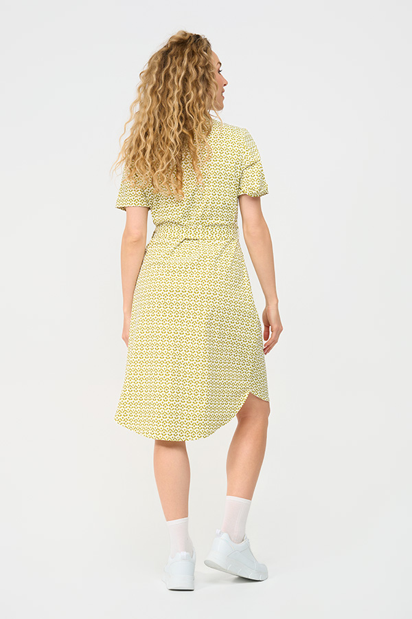 Mi Piace - Dress Short Sleeves Mimimal Print - Sweet Pea