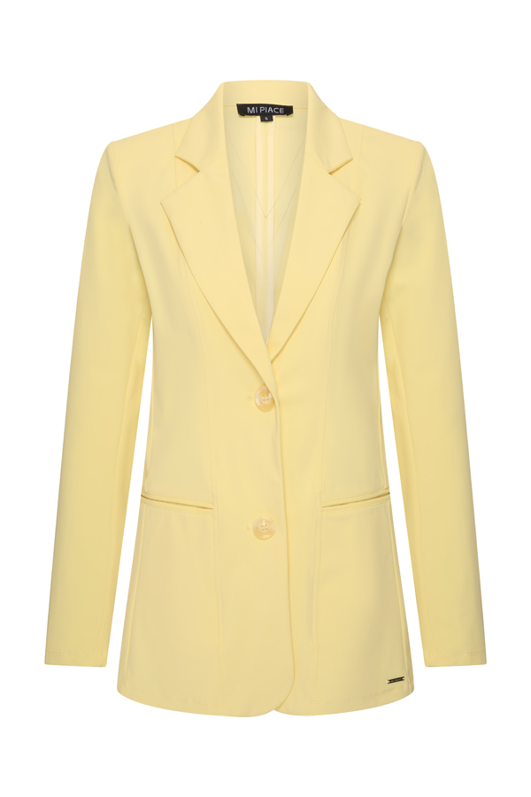 Mi Piace - Blazer Lang - Lemon Yellow | Morgen in huis!