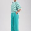 Lady Day - Amie Structure Travelstof Top - White/atlantis/ Lady Day - Mille Travel Trousers - Atlantis