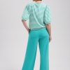 Lady Day - Amie Structure Travelstof Top - White/atlantis
