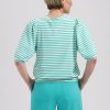 Lady Day - Amie Structure Travelstof Top - White/atlantis
