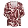 &Co Woman - Amelie Weave - Claret multi