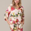 &Co Woman - Marijke Flower - Claret multi