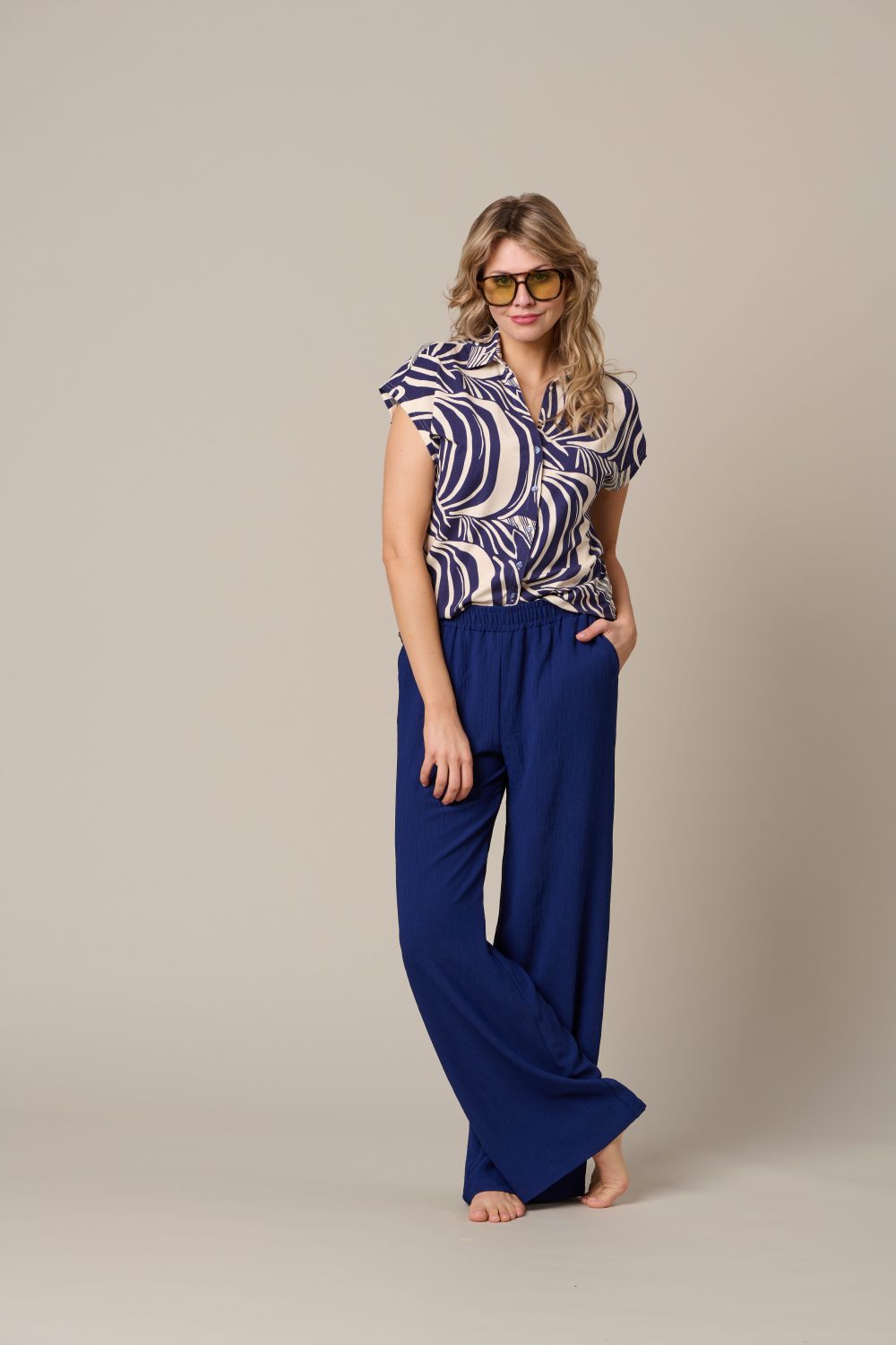 &Co Woman - Valetta Weave - Blue multi