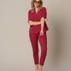&Co Woman - Phileine Ss Travel - Claret