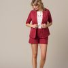 &Co Woman - Phileine Ss Travel - Claret