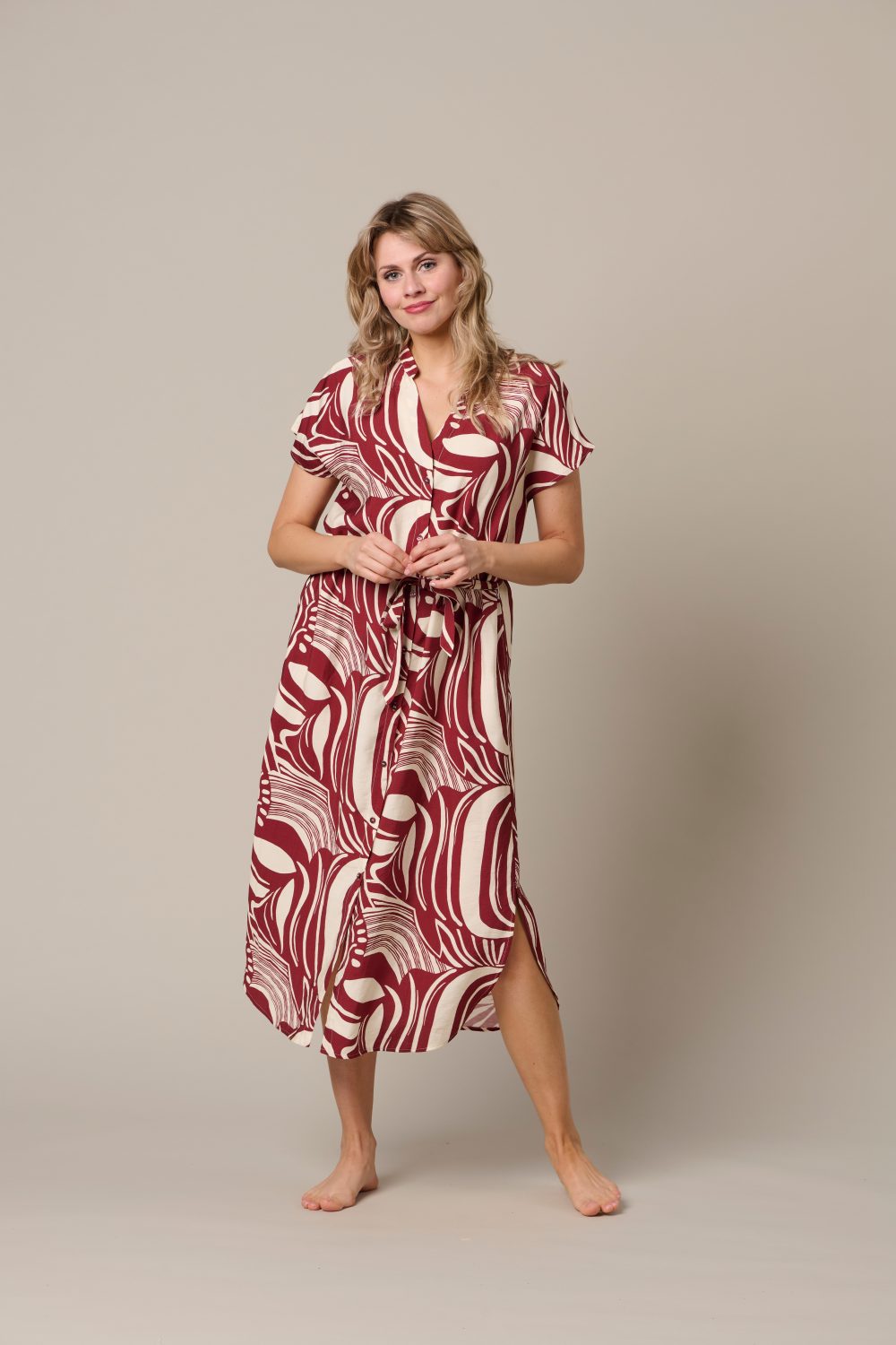 &Co Woman - Liva Weave - Claret multi