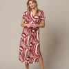 &Co Woman - Liva Weave - Claret multi