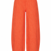 Balloon Trousers Heavy Structure Print - Orange