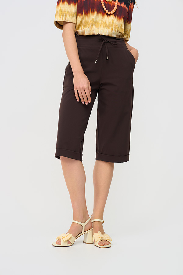 Mi Piace - Bermuda Overknee Shorts - Espresso