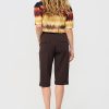 Mi Piace - Bermuda Overknee Shorts - Espresso