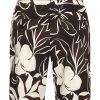Mi Piace - Bermuda Tropical Hibiscus Print - Espresso