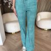 Mi Piace - Trousers Straight Linnen Structure Print - Everglade | Morgen in huis!