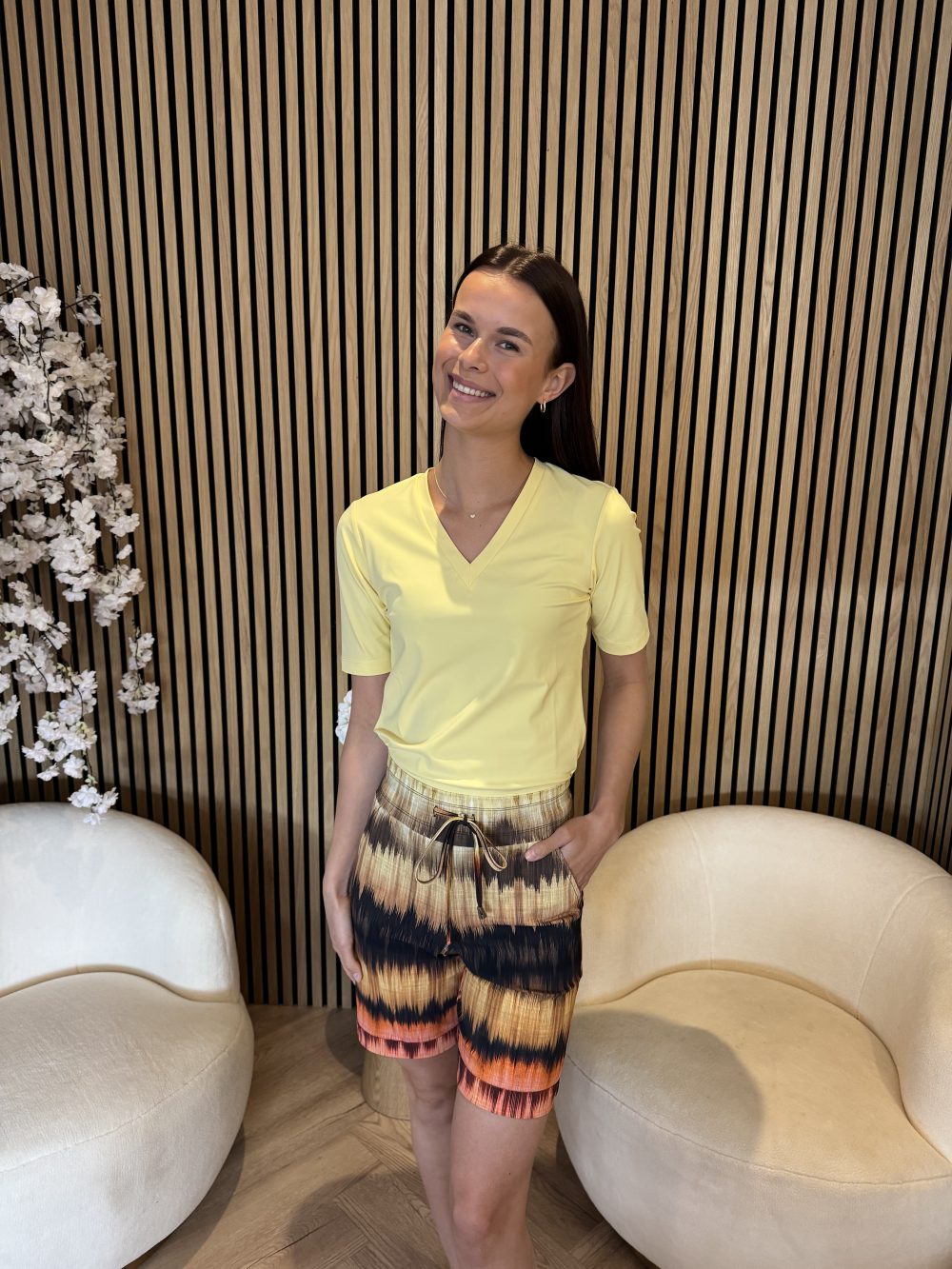 Mi Piace - Bermuda Ikat Stripe Print - Espresso | Morgen in huis!