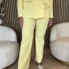 Mi Piace - Broek Straight - Lemon Yellow | Morgen in huis!