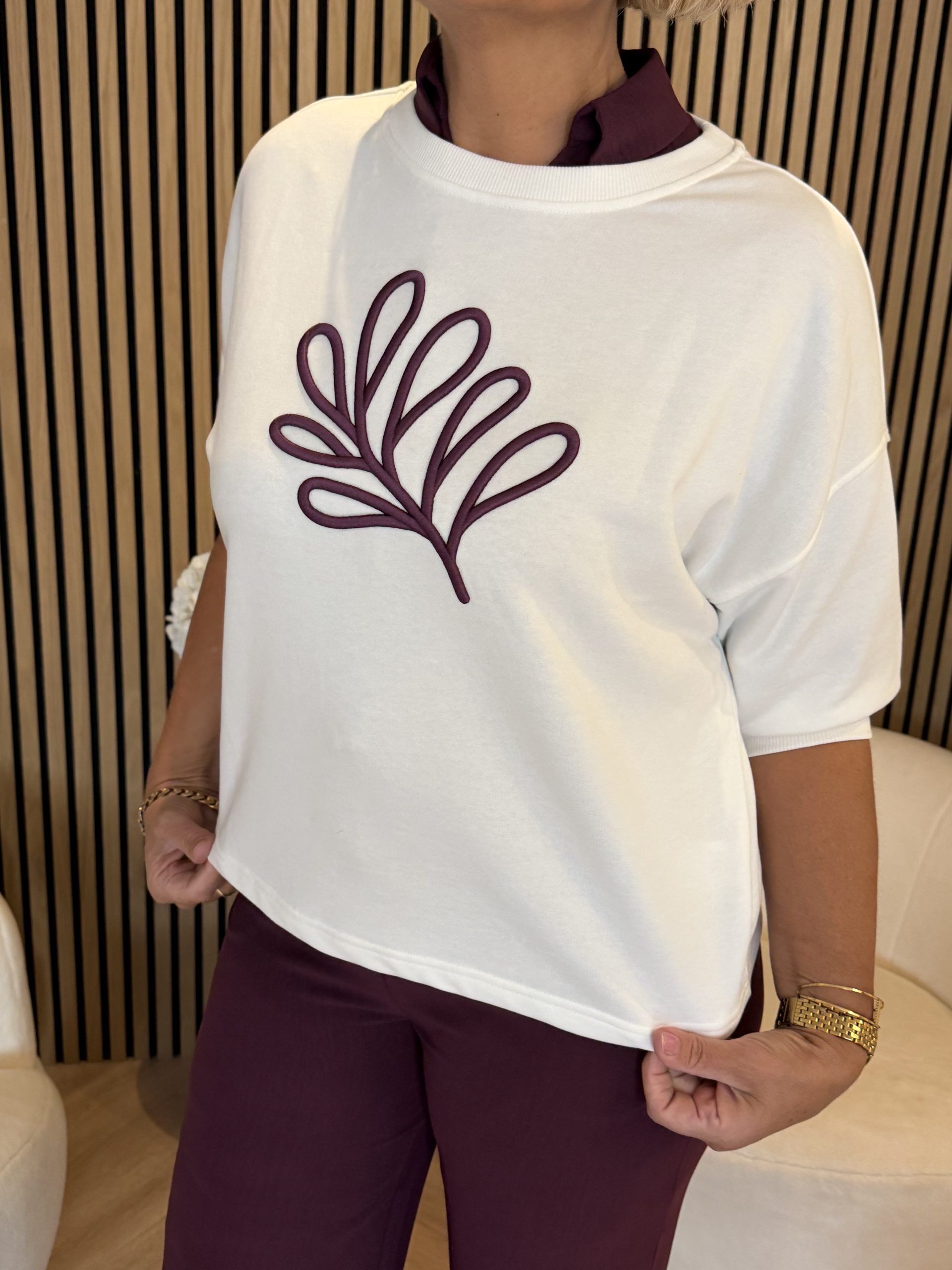 &Co Woman - Leaf - Off White | Morgen in huis!