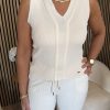 Kimara - Lanette Top - Creme | Morgen in huis!