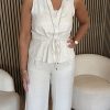 Kimara - Flora Gilet - Creme | Morgen in huis!