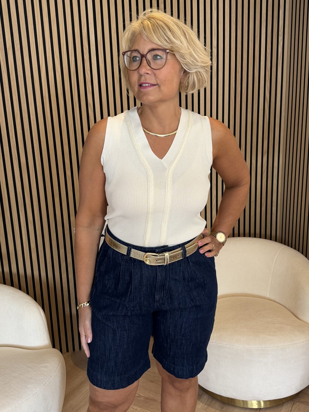 Kimara - Mara Short - Denim Blue | Morgen in huis!