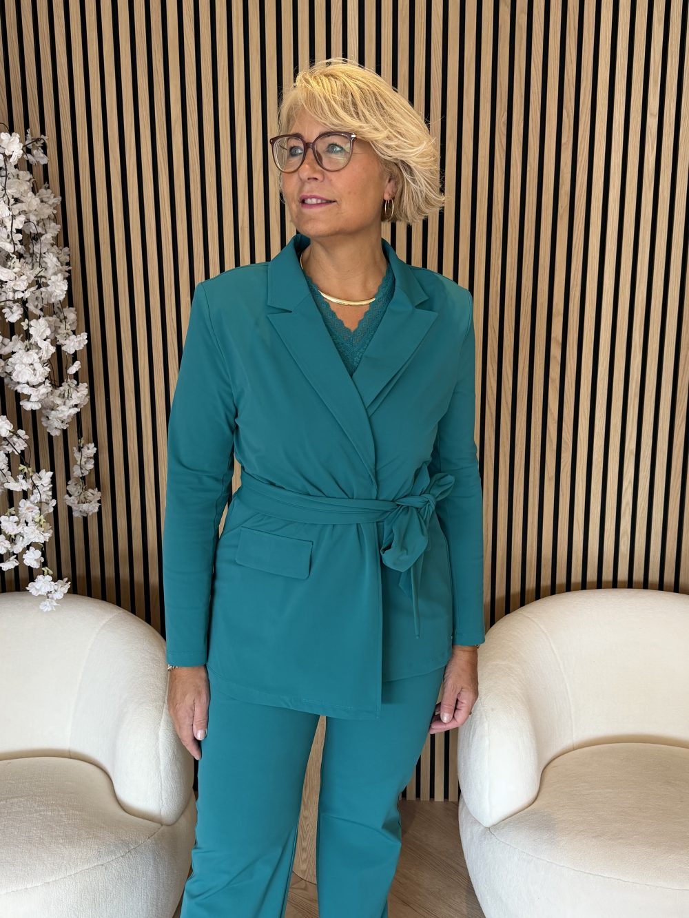 Mi Piace - Blazer Belted - Everglade