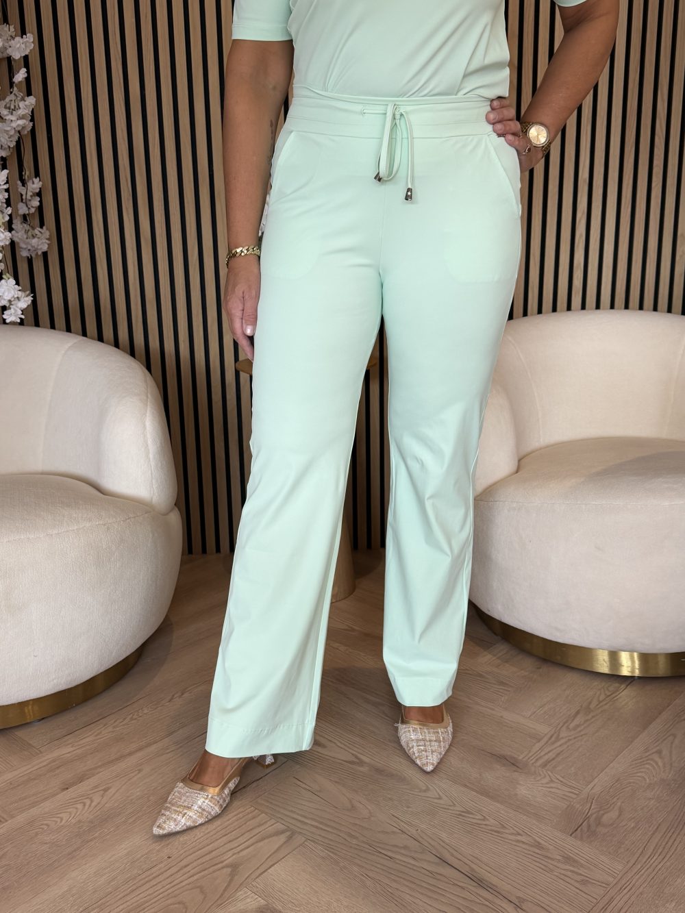 Mi Piace - Broek Straight - Pistachio