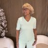 Mi Piace - T Shirt V Neck - Pistachio