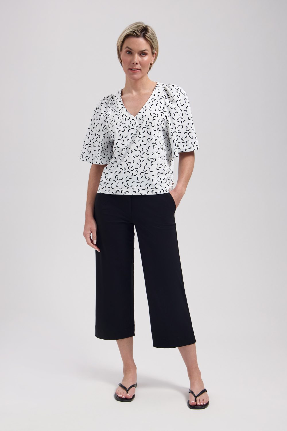 Lady Day - Jason Travelstof Top - Ebba print