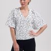 Lady Day - Jason Travelstof Top - Ebba print