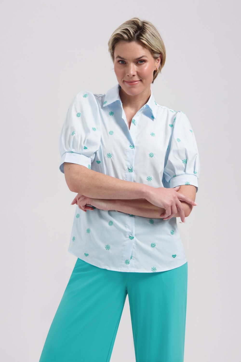 Lady Day - Kimmy Blouse - Baby blue